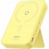 Powerbanka Baseus OS-Baseus MagPro magnetický držák bezdrátová rychlonabíjecí power banka 5000mAh 20W citrónově žlutá (s jednoduše sériovým nabíjecím kabelem Type-C až Type-C (20V/3A) 30cm bílý)