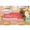 Babybio Jablko s gaštanovým pyré ovocný príkrm 2 x 130 g