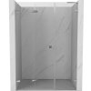 MEXEN/S - Lunar-F L skladacie sprchové dvere ľavé 110, transparent, chróm 836SL-110-050-01-00-L