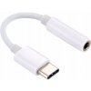 Kábel USBC-JACK3,5st zásuvka biely 10cm