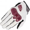 Dámske rukavice na moto Alpinestars Chrome off white/burgundy