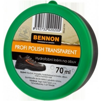 Krém na obuv Bennon Profi Polish 70 g - priehľadný