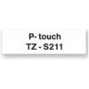 páska extra lepiaca Brother TZe, TZ TZe-S211 Farba pásky: biela Farba písma:čierna 6 mm 8 m