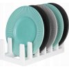 Stojan na pokrievky a taniere 280 mm - biely - DUNYA 37-81145-bi