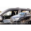 Deflektory - Protiprievanové plexi Ssangyong Musso 4D od 2018 (+zadné)