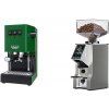 Gaggia Classic E24, green + Eureka Mignon Specialita Smart, CR chrome