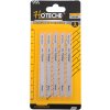 Plátky do priamočiarej píly na kov 100 mm/8 TPI 5-dielna sada HOTECHE HT620104