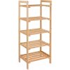 DEMA Drevený regál s piatimi policami 45x33x112 cm 15024D