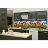 Samolepiace tapety za kuchynskú linku, rozmer 260 cm x 60 cm, farebné tulipány, DIMEX KI-260-131