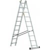 Drabest Multifunkčný hliníkový rebrík PRO 2x10