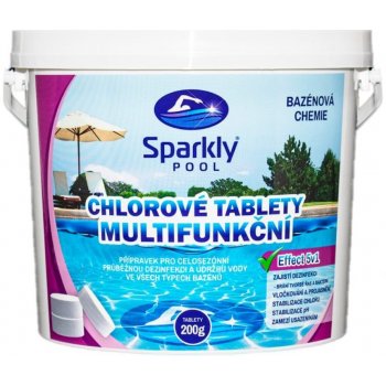 Sparkly POOL Chlórové tablety 5v1 multifunkčné Maxi 3 kg