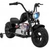 Detská elektrická motorka chopper Warrior – čierna