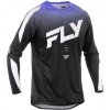 Dres EVOLUTION, FLY RACING - USA 2025 (černá/bílá/fialová, vel. 2XL)