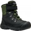 Detské zimné topánky Keen Kanibou Wp Youth Veľkosť topánok (EU): 32-33 / Farba: čierna/zelená
