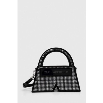 Karl Lagerfeld Semišová kabelka čierna 241W3026