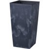 PROSPERPLAST Kvetináč s vkladom URBI SQUARE BETON EFFECT 32,5 cm antracit