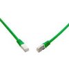 SOLARIX 10G patchkábel CAT6A SFTP LSOH 20m, zelený