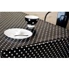 Patifix | PVC obrus s textilným podkladom | 140 cm x 20 m | Čierne bodky + Umývateľný vinylový obrus Patifix s textilným podkladom, v rozmere 140 cm x 20 m, motív Čierne bodky