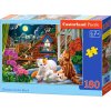 Castorland Puzzle Mačiatka na streche 180 dielikov