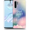 Picasee silikónový čierny obal pre Huawei P30 Pro - Mysli pozitívne!
