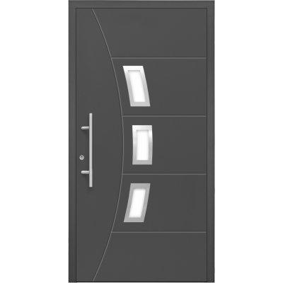 Splendoor Hliníkové vchodové dvere Moderno M320/B, antracitová metalíza, 110 Ľ
