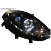 Predné svetlá (lampy) čierne + DRL denné svietenie Fiat Bravo -- od roku výroby 2007-