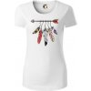 Indiánsky šíp - Dámske tričko z organickej bavlny Origin (GOTS) - L ( Biela )