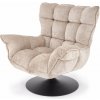 Halmar HAGEN relaxačné kreslo (otočné a hojdacie), béžové