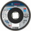 BOSCH Lamelový brúsny kotúč PRO X571, zalomený, 125 mm, G120, X-Lock 2608619204