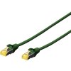 Digitus DK-1644-A-030/G RJ45 sieťové káble, prepojovacie káble CAT 6A S/FTP 3.00 m zelená bez halogénov, krútené páry, s ochranou, samozhášavý 1 ks; DK-1644-A-030/G