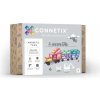 Magnetická stavebnica CONNETIX - 50 kusová pastelová sada s podvozkami