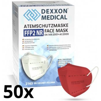 IMobily DEXXON MEDICAL respirátor FFP2 NR Red 50 ks