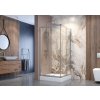 Aquatek MASTER A4 Rohový sprchový kút 90x90x185cm, dvoje posuvné dvere, chróm, matné sklo AQ MASTERA4CH9061