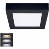 Solight | Solight WD171-B- LED Stropné svietidlo LED/12W/230V 3000/4000/6000K čierna hranatý | SL1394