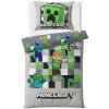 Carbotex · Obojstranné bavlnené posteľné obliečky Minecraft World - 100% bavlna - 70 x 90 cm + 140 x 200 cm