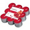 Sviečky Bolsius Tealight True Scents, čajové, vonné, granátové jablko, bal. 18 ks