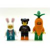 LEGO Nové figúrky Custom BAM 3 ks Oblečenie Veľká noc Králik Mrkva Medvedík