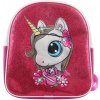 Detský batoh s jednorožcom, trblietavý ružový