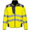 PORTWEST HI-VIS PW3 T402 / Reflexná softshellová bunda - HV žltá/sivá S
