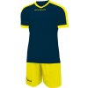 Futbalový set dres + šortky Givova Kit Revolution, tmavo modrá / žltá Veľkosť: 3XS