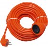 Sieťový predlžovací kábel PR-160 1-zásuvka s uzemnením 30m oranžový (3x1,5mm)