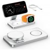 AppleMix Bezdrôtová nabíjačka JP Qi2 - 3v1 pre Apple iPhone / Watch / AirPods - MagSafe - Skladacia - Biela