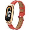 eses Kožený remienok pre Xiaomi Smart Band 8 a 9 - Červený