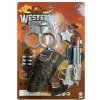 Western set - kolt klapací 19 cm s puzdrom a doplnkami