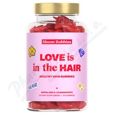 Bloom Robbins LOVE is in the HAIR gummies 60ks