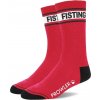 Prowler Red Fisting Socks, červené bavlnené ponožky s nápisom