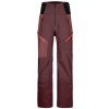 Dámske skialpinistické nohavice Ortovox 3L Guardian Shell Pants Women's vínová M
