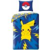 Halantex · Bavlnené posteľné obliečky Pokémon Pikachu - motív Bleskový šok - 100% bavlna - 70 x 90 cm + 140 x 200 cm