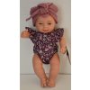 Panenka Zoe v květovaném overalu od firmy Lamagik ze Španělska (španělská panenka - 28 cm)