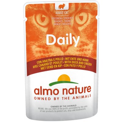 Výhodné balenie Almo Nature Daily Menu 12 x 70 g - Kačacie a kuracie